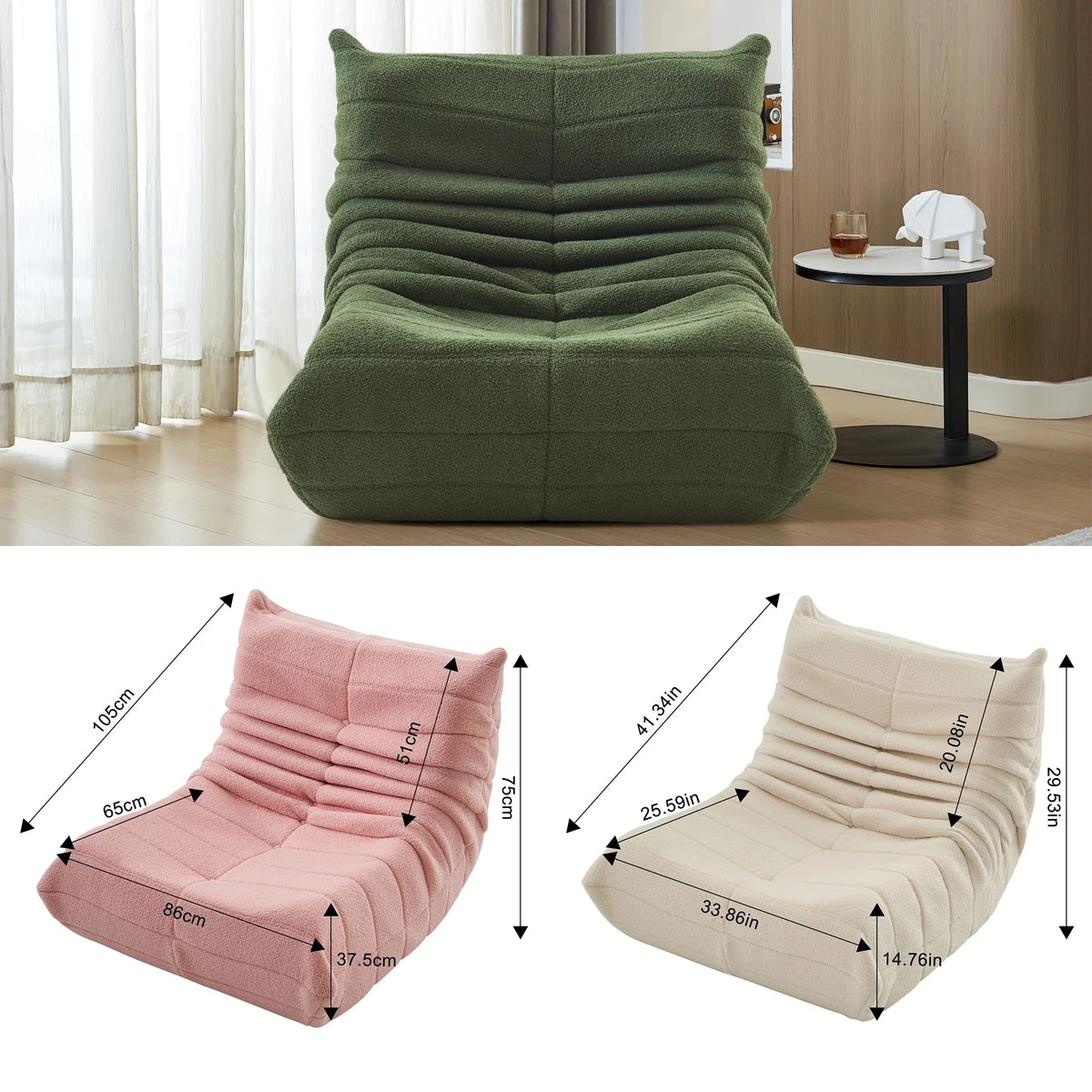 Fauteuil de méditation, fauteuil inclinable rembourré