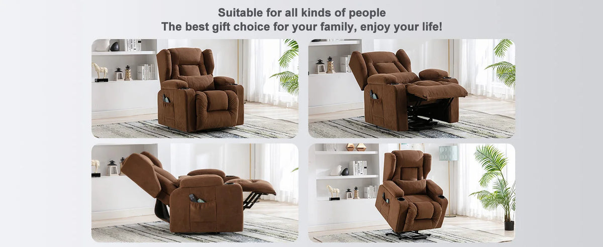 Fauteuil de massage avec surface en tissu