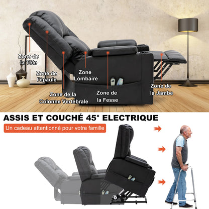 Fauteuil inclinable électrique pour personnes âgées