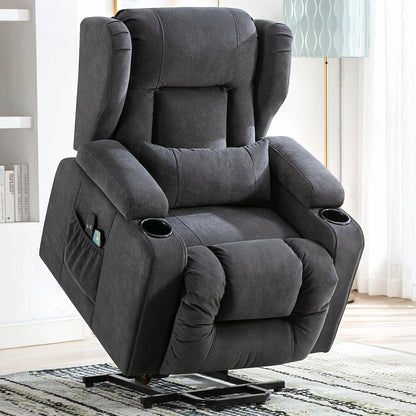Fauteuil de massage avec surface en tissu