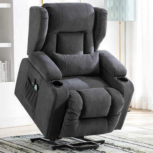 Fauteuil de massage avec surface en tissu
