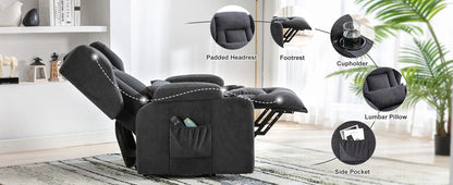Fauteuil de massage avec surface en tissu