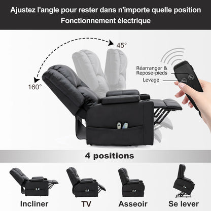 Fauteuil inclinable électrique pour personnes âgées