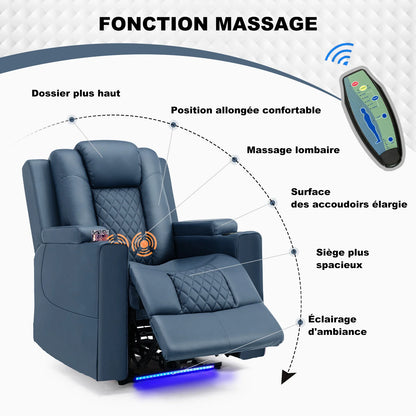 fauteuils inclinables et chaises longues avec LED