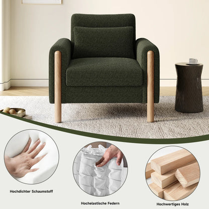 Fauteuil moderne rembourrage doux
