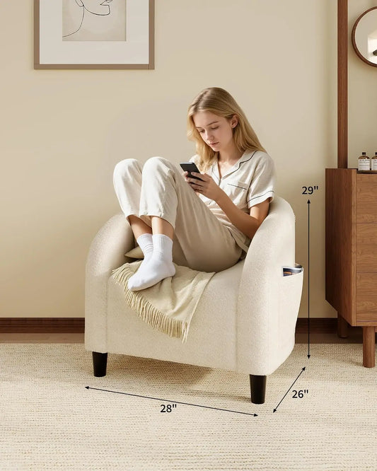 fauteuils en bouclé