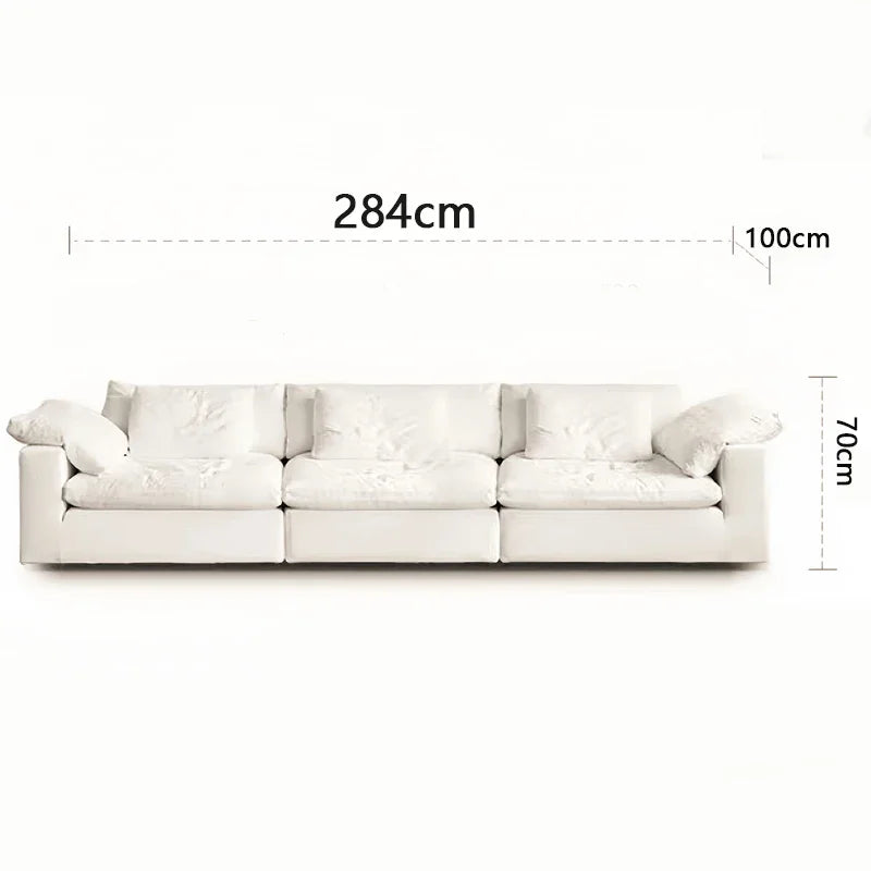 Canapé Nuage Modulaire en Tissu Chenille