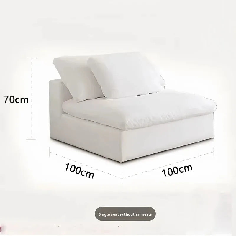 Canapé Nuage Modulaire en Tissu Chenille
