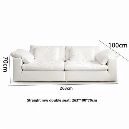 Canapé Nuage Modulaire en Tissu Chenille