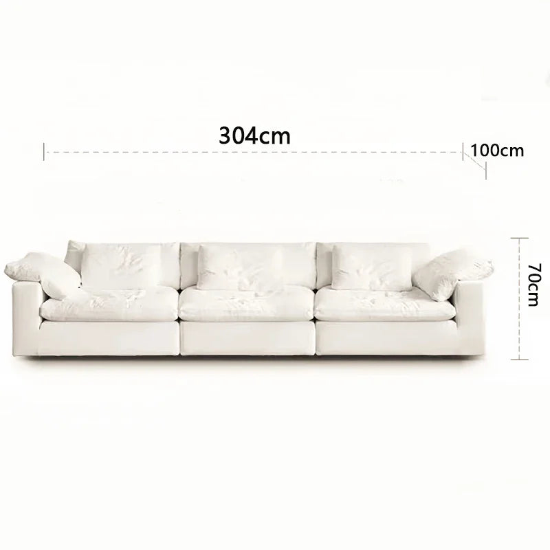 Canapé Nuage Modulaire en Tissu Chenille