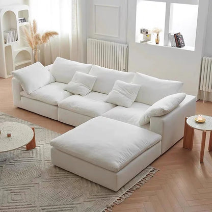 Canapé Nuage Modulaire en Tissu Chenille