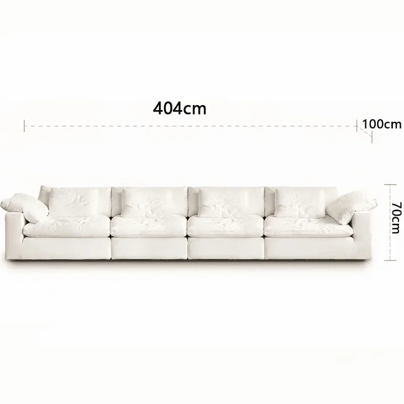 Canapé Nuage Modulaire en Tissu Chenille