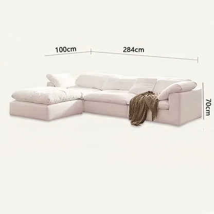 Canapé Nuage Modulaire en Tissu Chenille