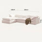 Canapé Nuage Modulaire en Tissu Chenille