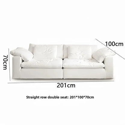 Canapé Nuage Modulaire en Tissu Chenille