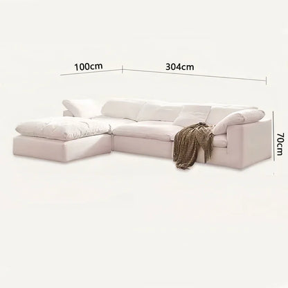 Canapé Nuage Modulaire en Tissu Chenille