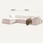 Canapé Nuage Modulaire en Tissu Chenille