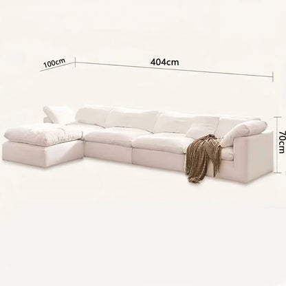 Canapé Nuage Modulaire en Tissu Chenille